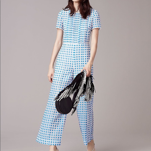 DVF crop flare jumpsuit size 0 - Picture 1 of 2